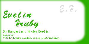 evelin hruby business card